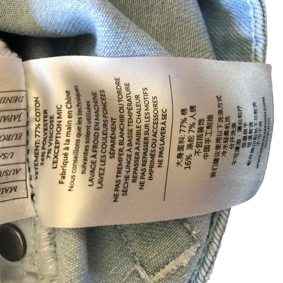 One Teaspoon Low Waist Bandit Shorts Blue Space Size 29 - Picture 16 of 16